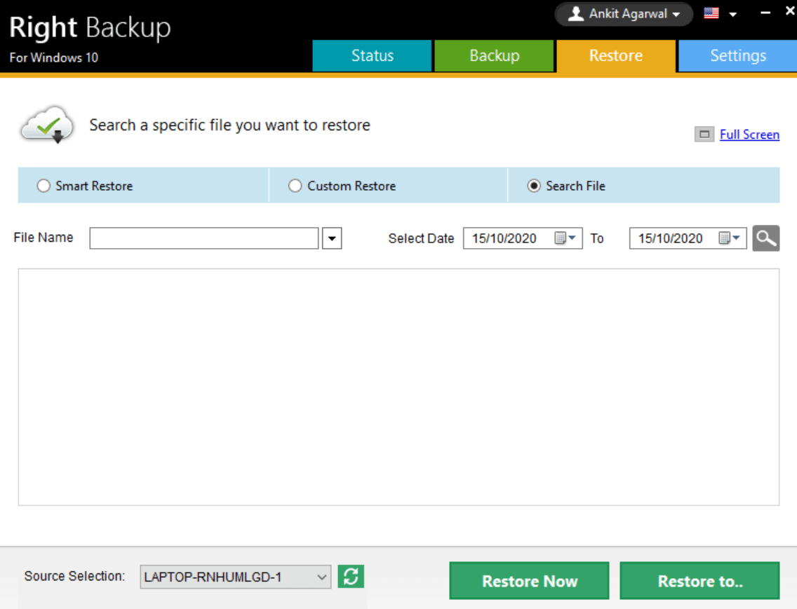 Restore photos and videos