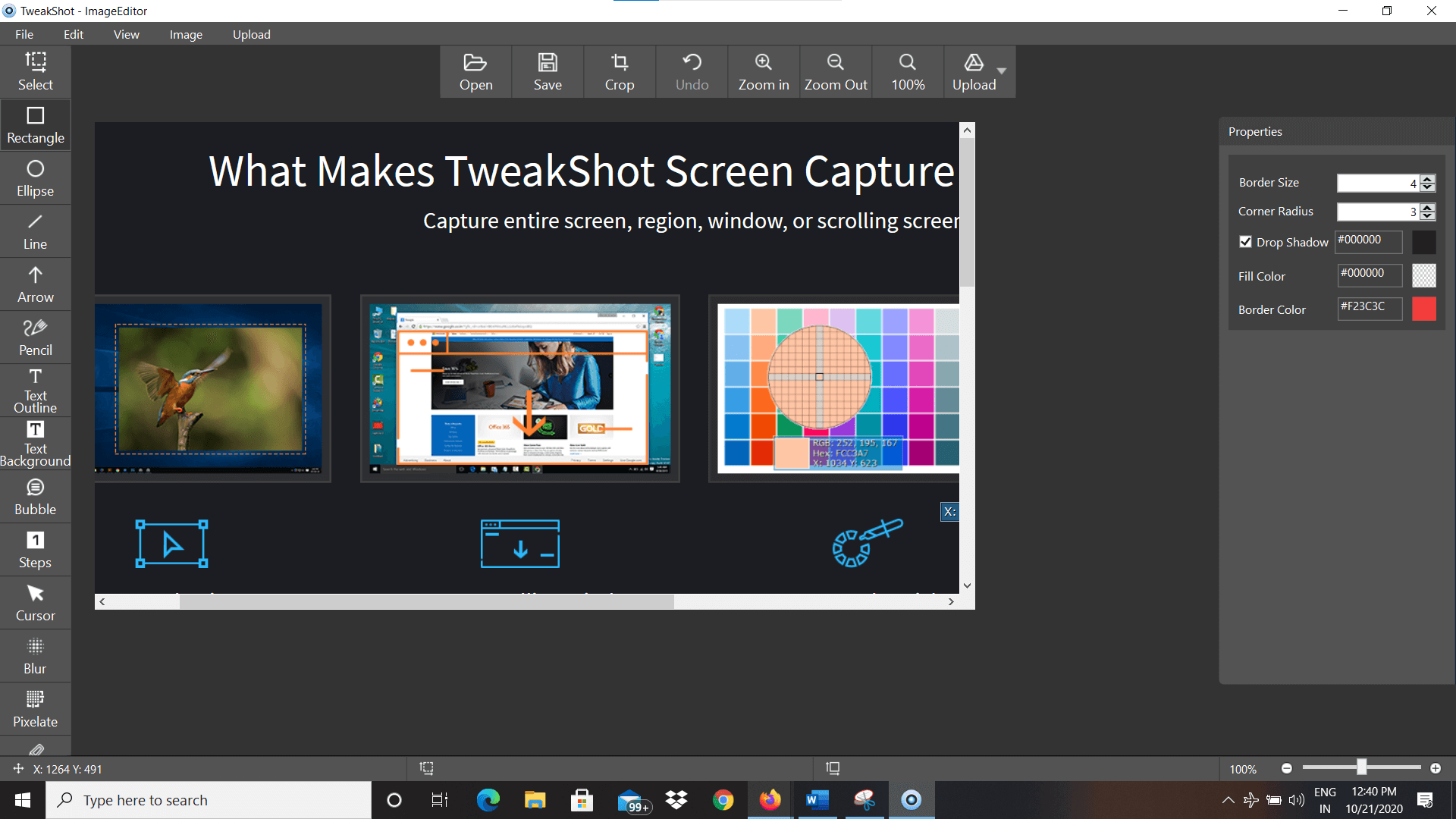 Screenshot Editor - Tweakshot
