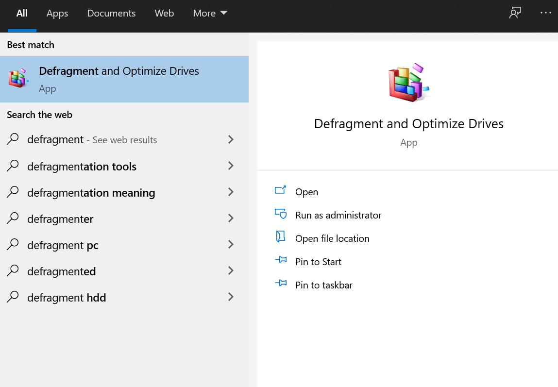 Disk Drive Defragmentation
