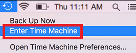 Enter Time Machine