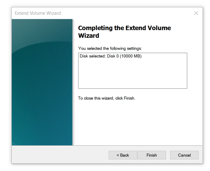 Extend Volume