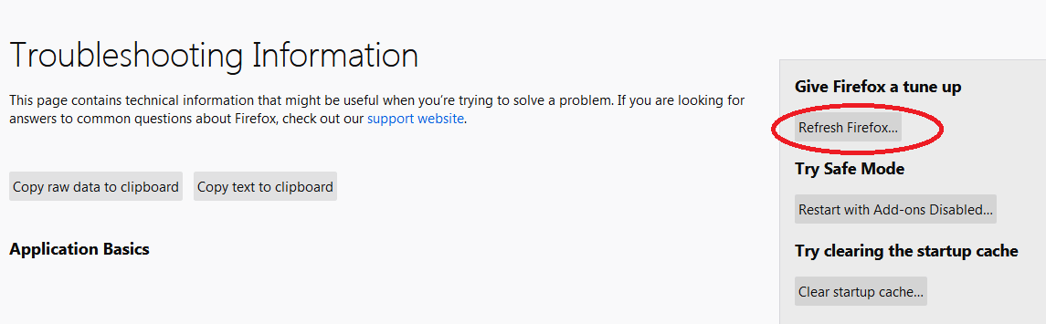 Give firefox a tune up