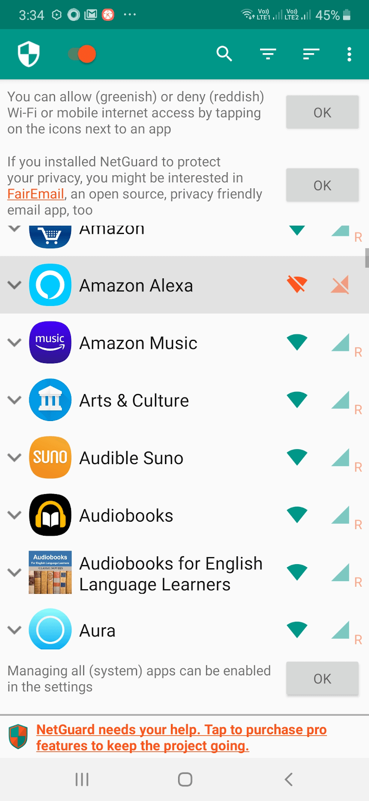Mobile internet access