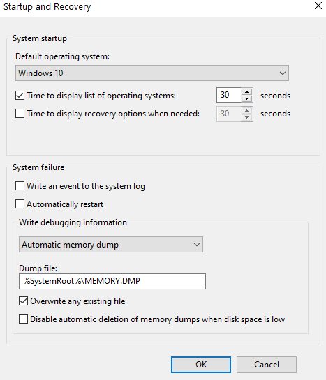 Startup and Recovery
