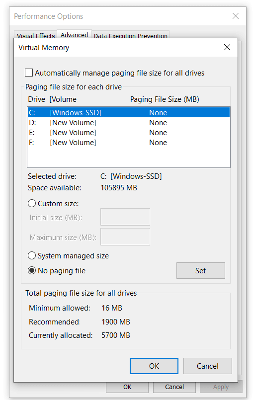 remove partition on windows 10