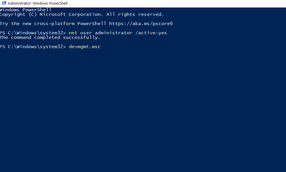 Access Device Manager Via Powershell