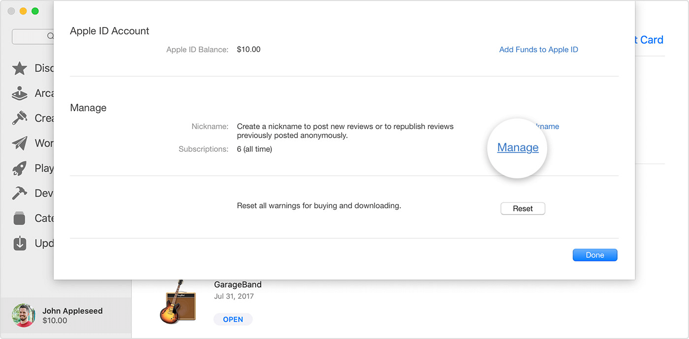 Apple subscription
