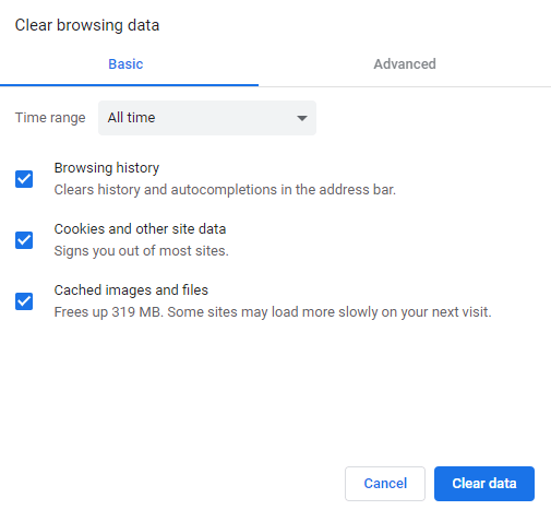 Clear Browser Cookies And Cache
