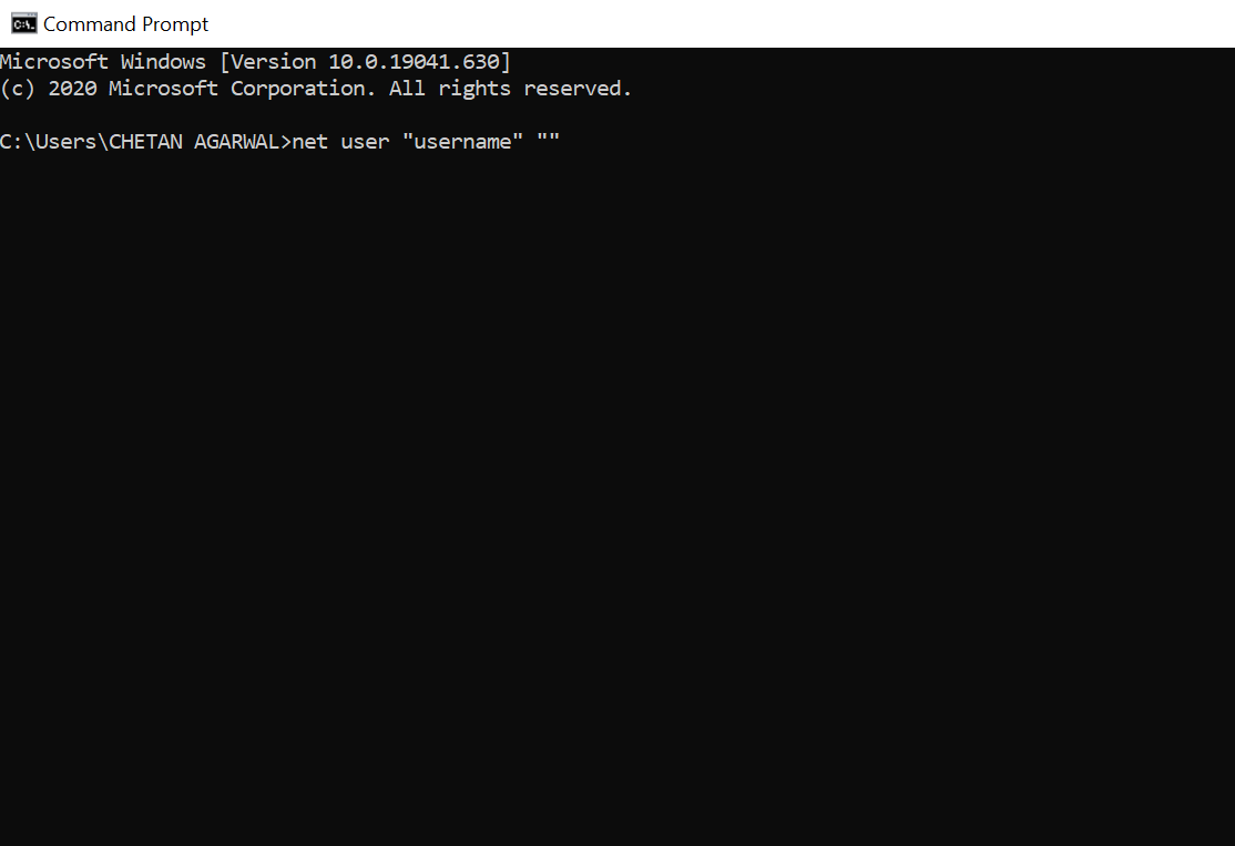 Command Prompt option