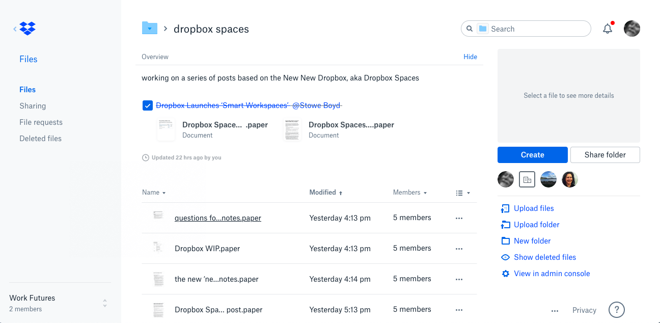 Dropbox Paper