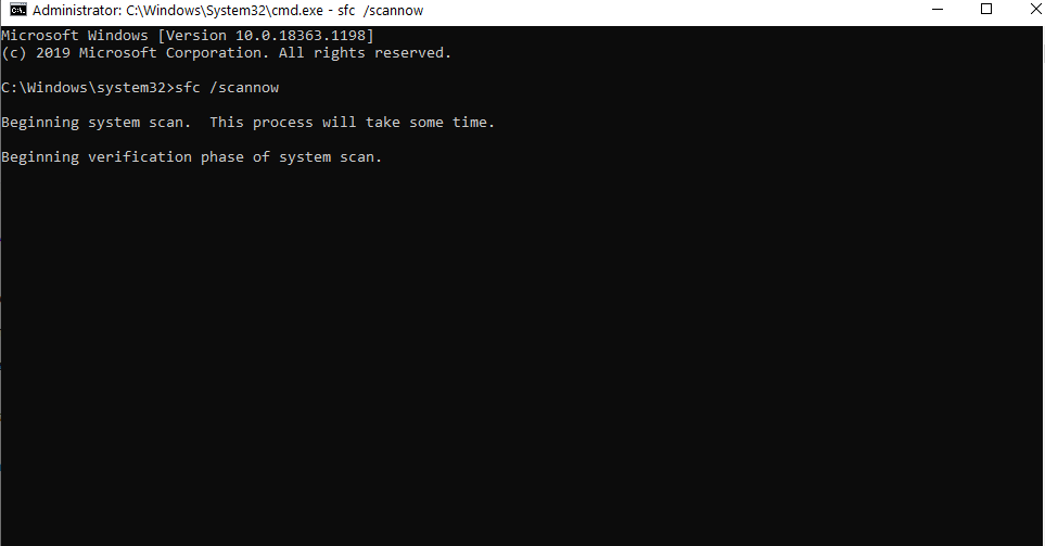 Run SFC ( System File Checker)