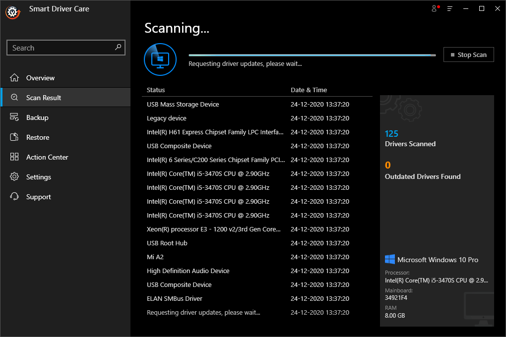 Smart Driver Scanning