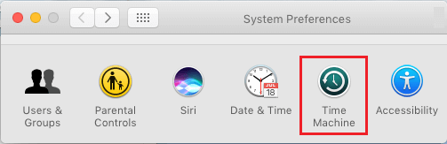 System Preference Time Machine
