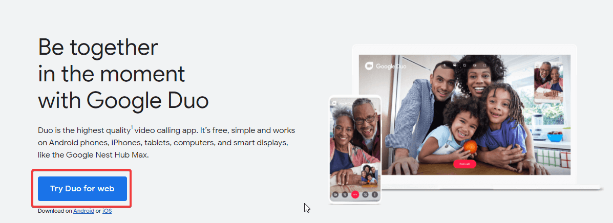Try Duo for Web