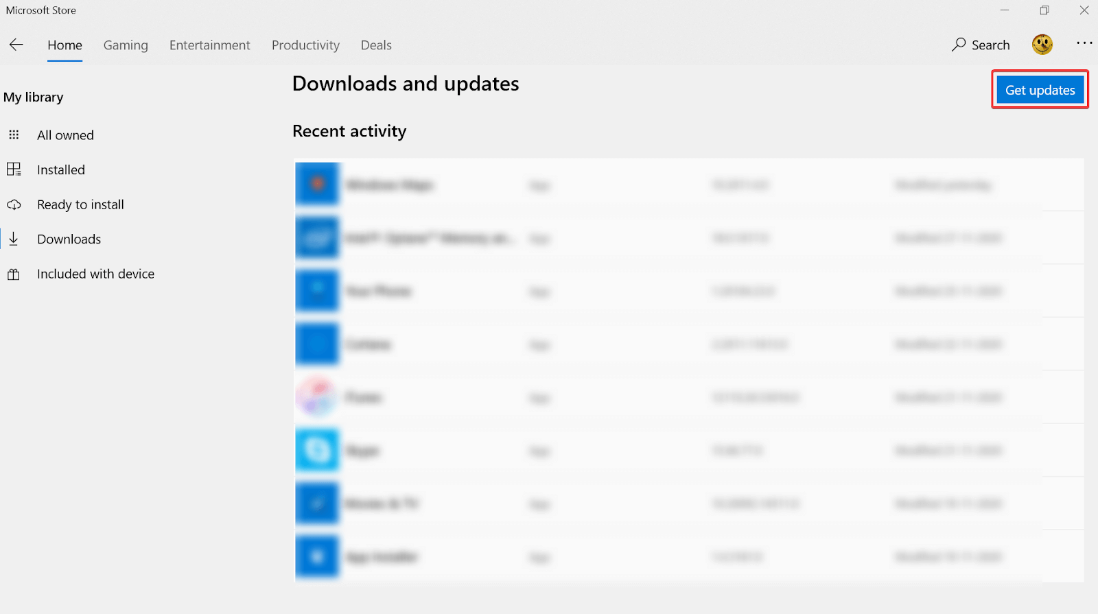 Update Minecraft in Windows 10
