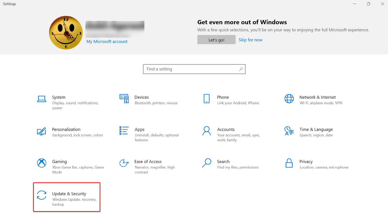 Windows backup