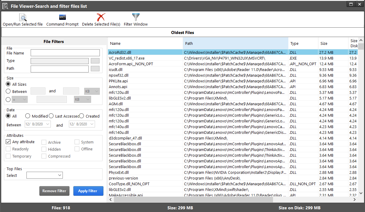 delete unwanted data