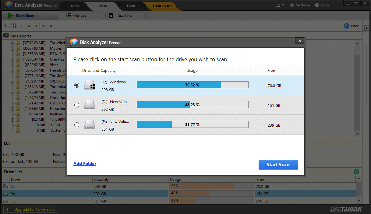 delete unwanted files