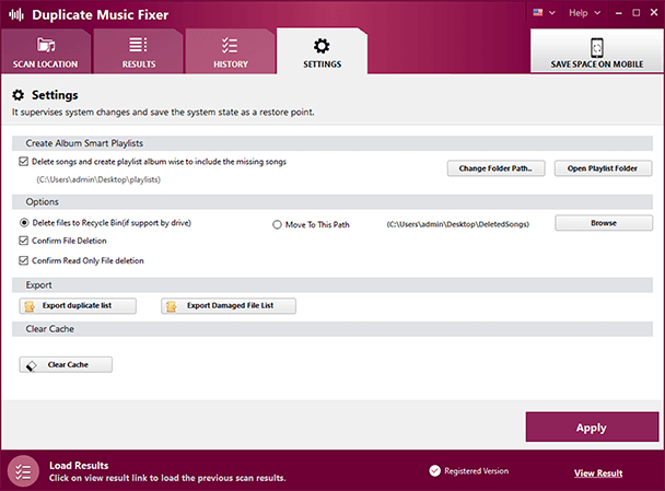 duplicate music files finder