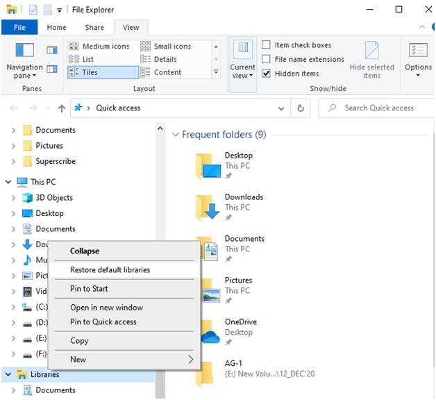 file explorer