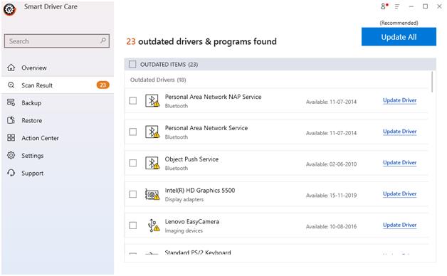 outdated drivers list