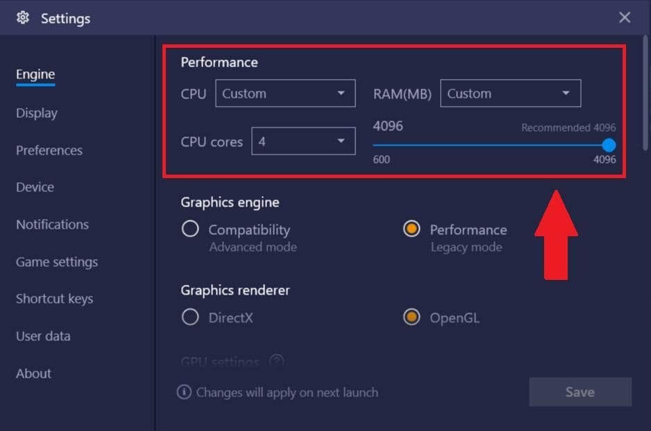 Allocate More System Resources