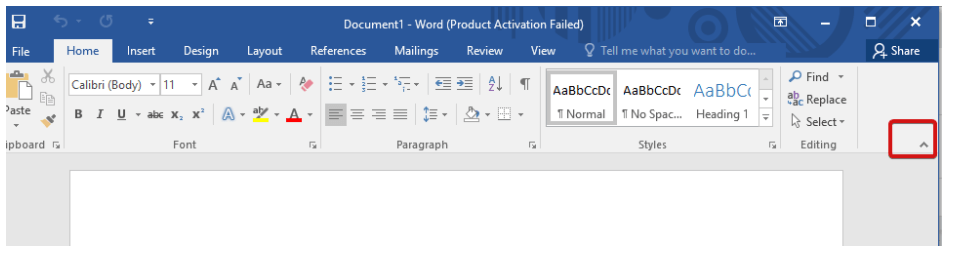 Arrow in word doc