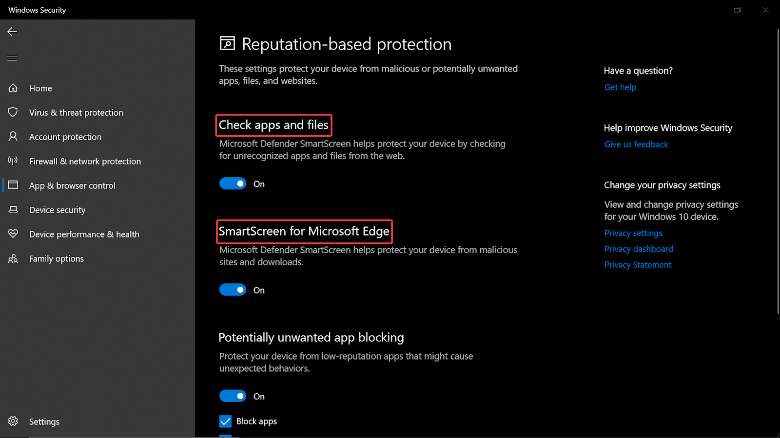 Reputation-based protection