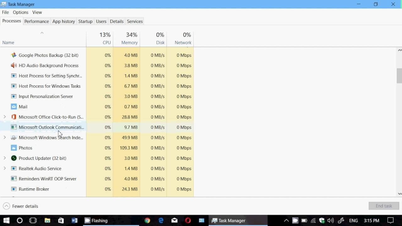 Turn Off Background Processes