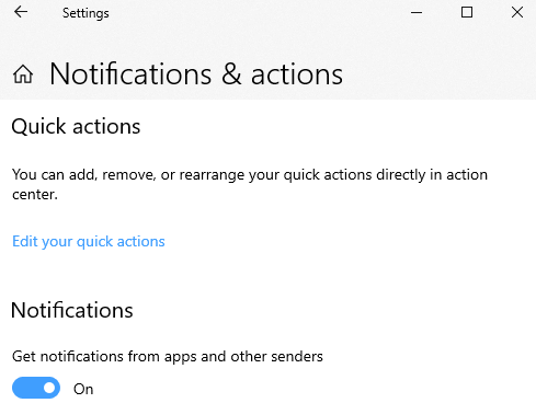 Turn Off Windows Notifications
