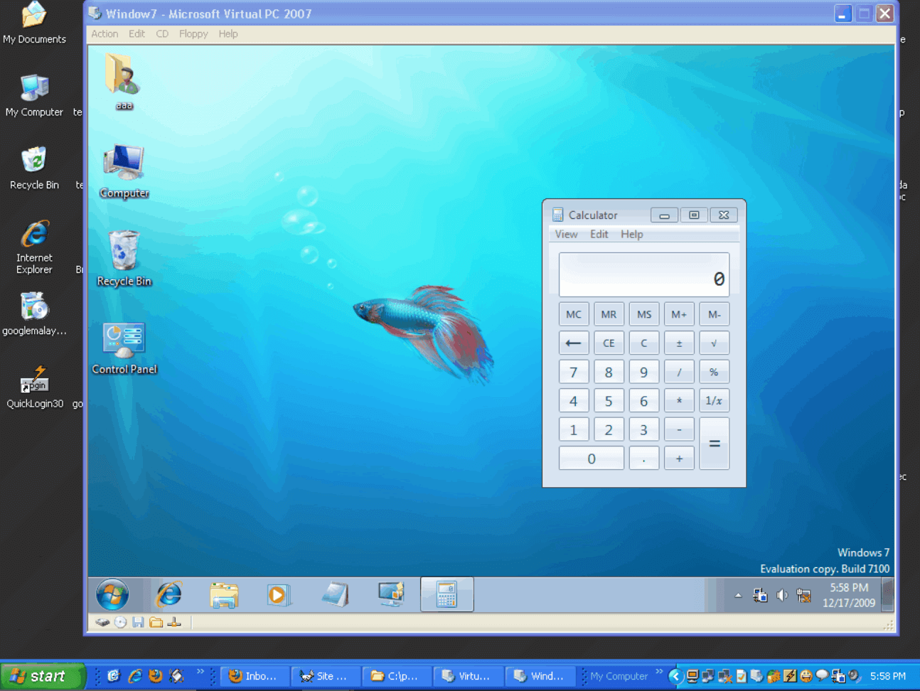 Virtual Machine on Windows