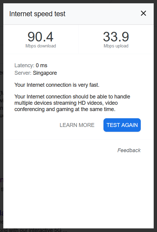 internet speed test