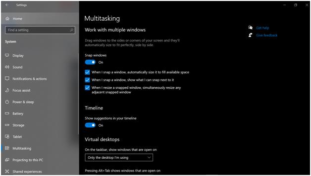 windows multitasking