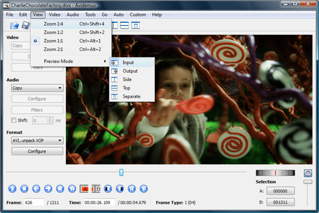 Avidemux Video Cutter for mac
