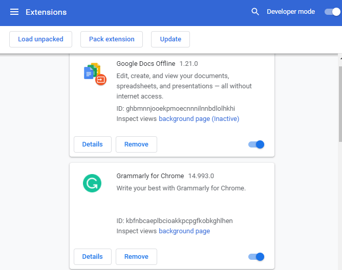 Chrome Extension Setting