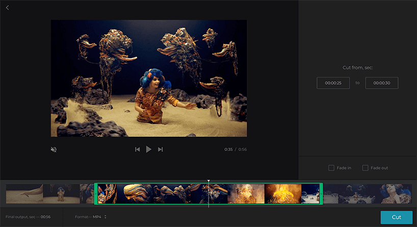 Clideo - Free Online Video Cutter for mac