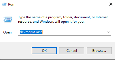 Devmgmt - run command