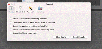 General - Reset Default