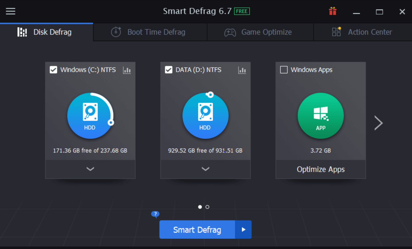 IObit Smart Defrag