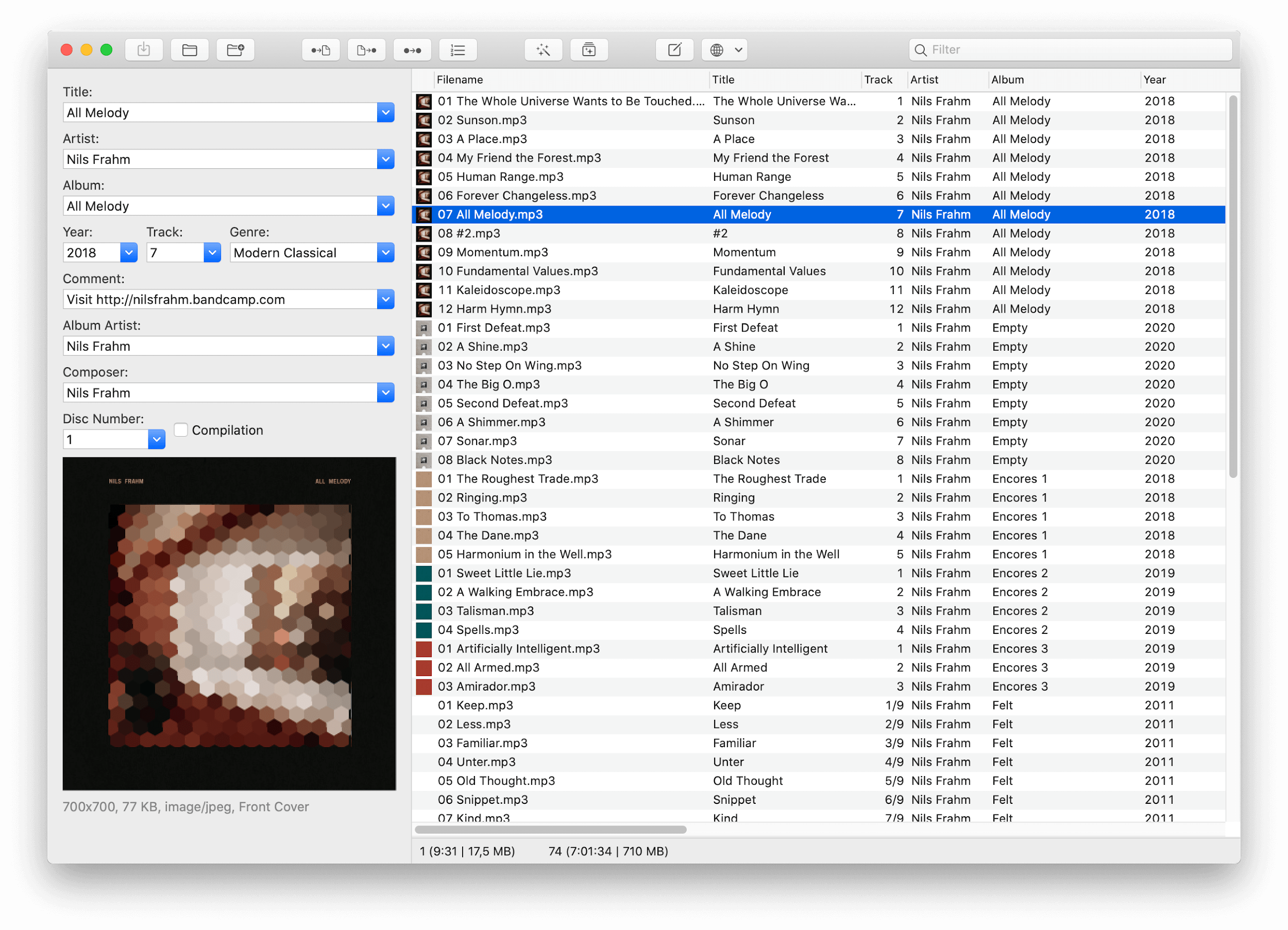MP3 tag- music editor for mac