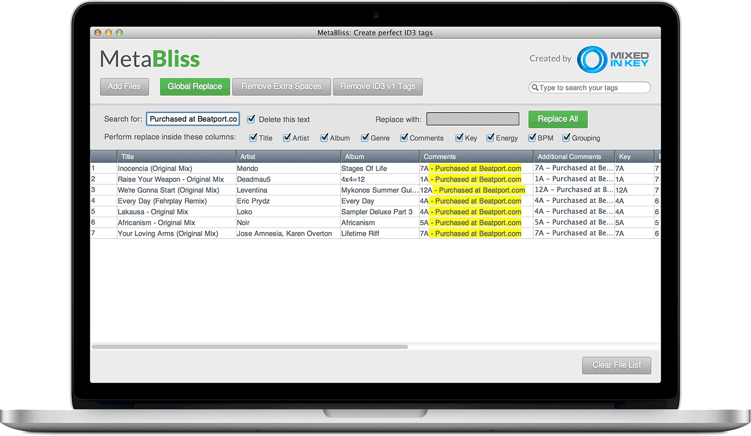 Meta Bliss - music Editor for mac