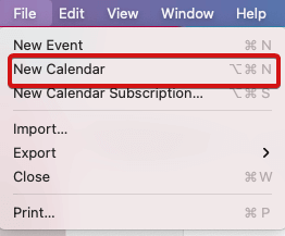 new calendar on mac