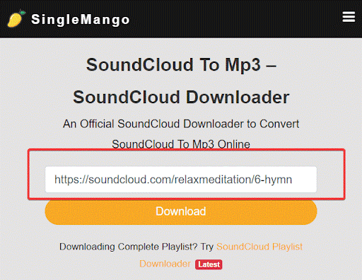 Singlemango - Soundcloud to mp3