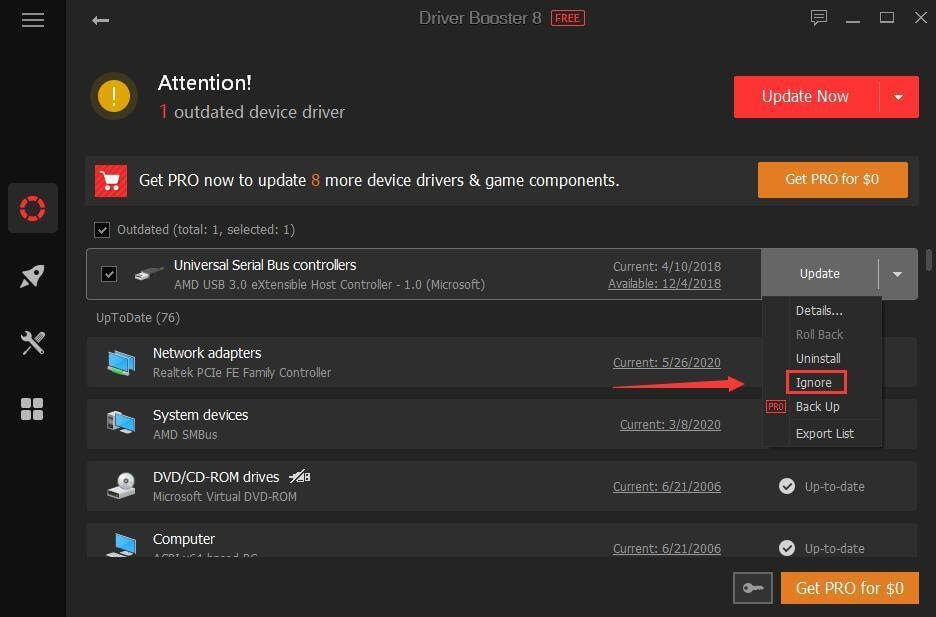 Update outdated driver