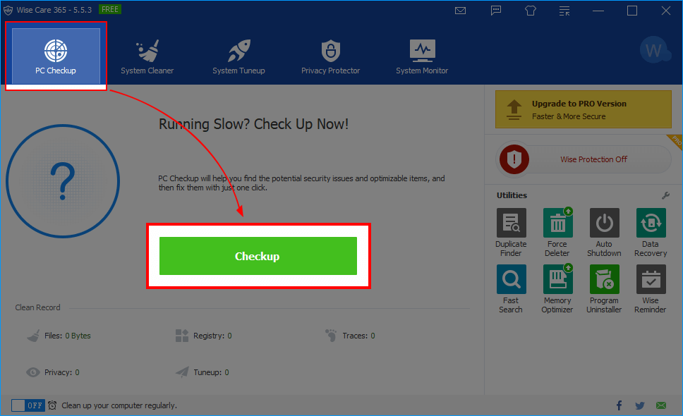 Wise Care 365 from WiseCleaner