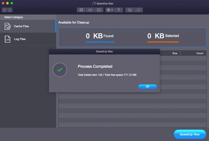Free Up Space - SpeedUp Mac