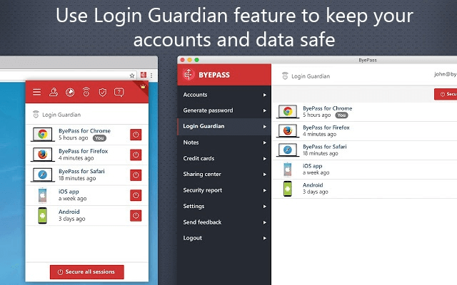 Iolo Byepass - Logout from all devices