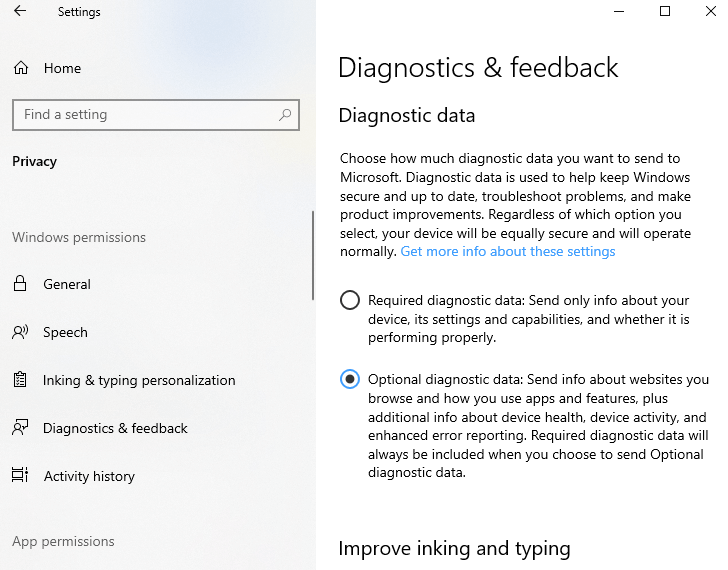 Keep Microsoft Diagnostics under Check