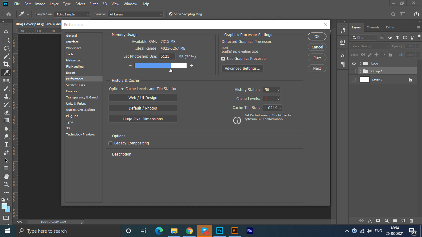 More Memory To Photoshop