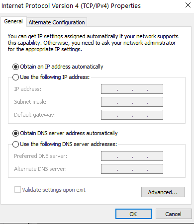 Obtain DNS server